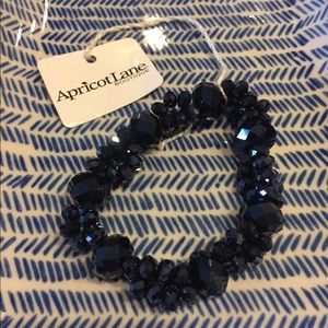 Black Iridescent Crystal Bracelet